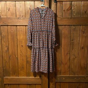 ASOS YAS Floral Ruffle Detail Maxi Dress